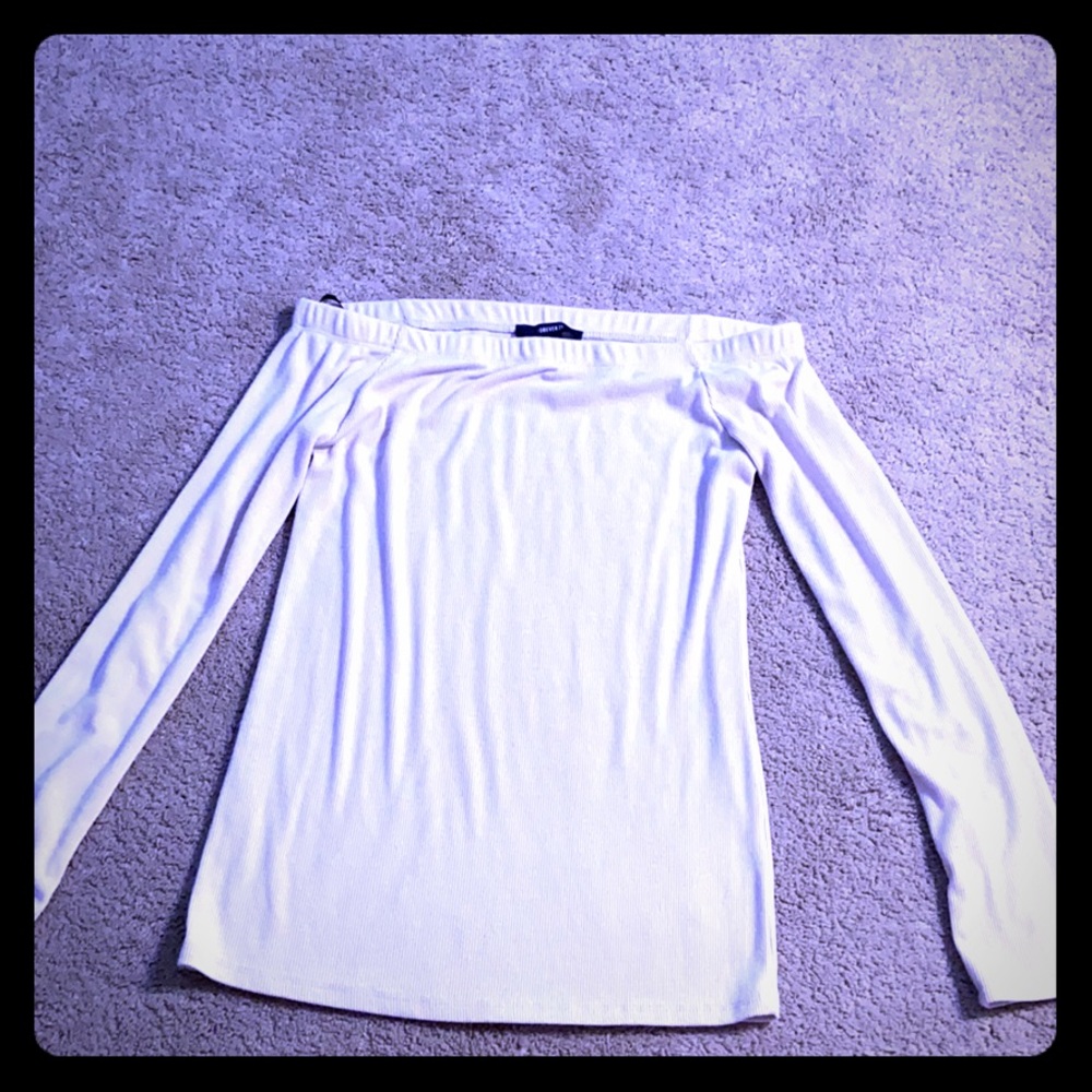 Forever 21 off the shoulder long sleeve shirt